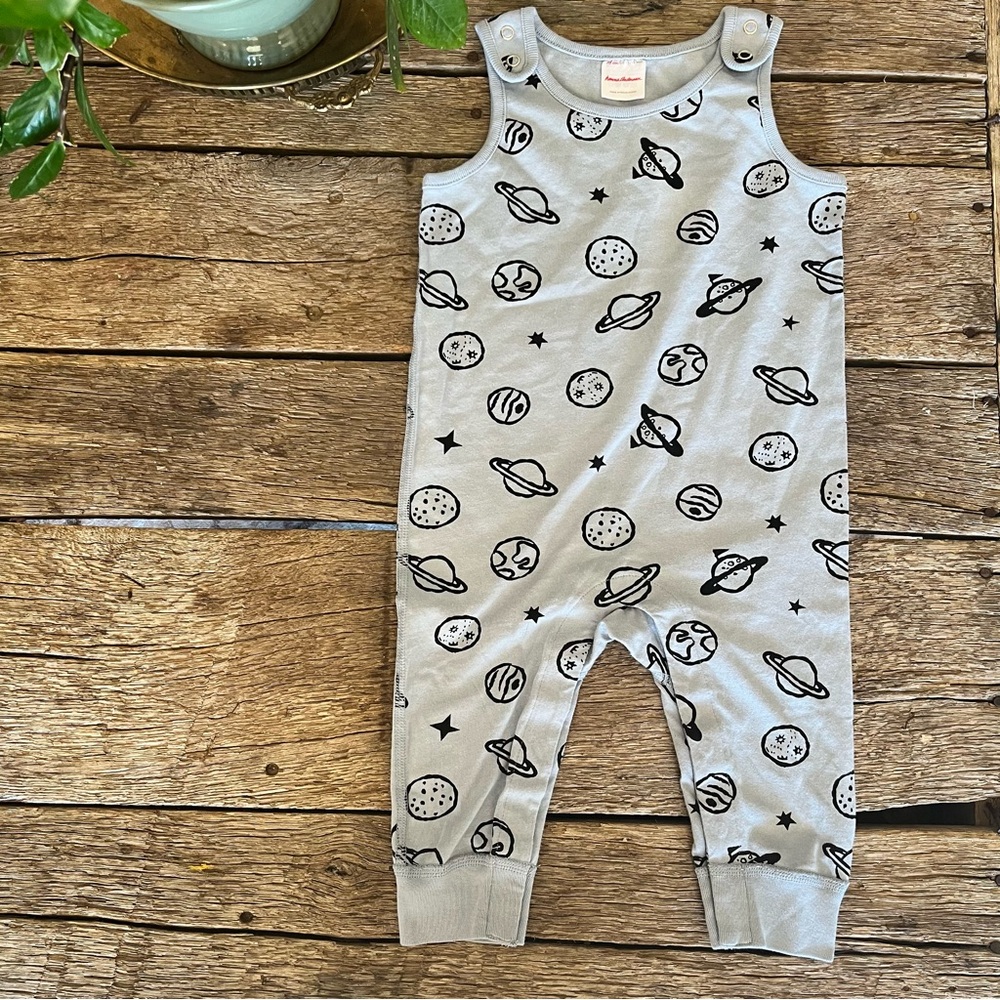 Blue Hanna Andersson Planet Space Baby Romper